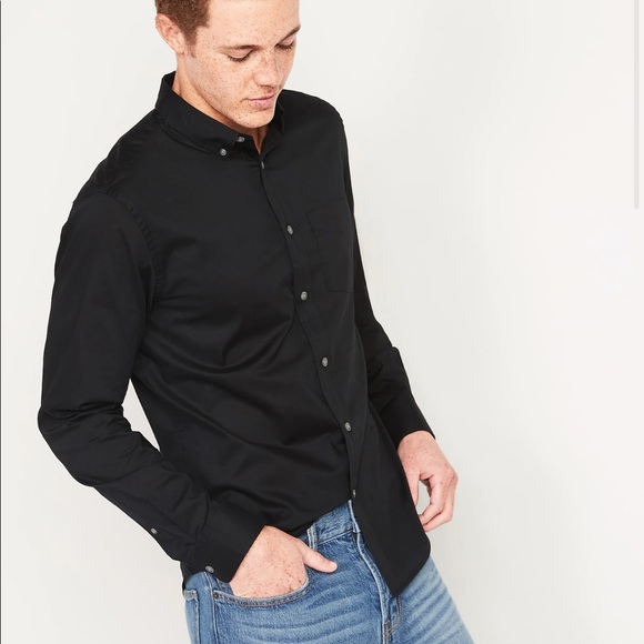 Old Navy Other - NWOT Old Navy Men's Black Slim Fit Button Up